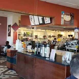 a view of the bar area