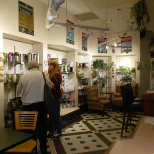 the interior of a coffee shop