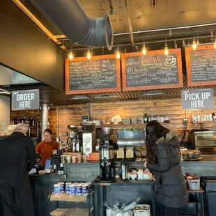 customers at the counter