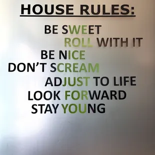 House rules