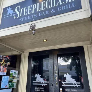 Signage and entrance