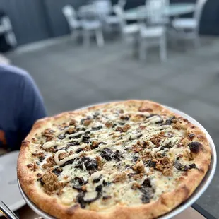 White Pie with added sausage