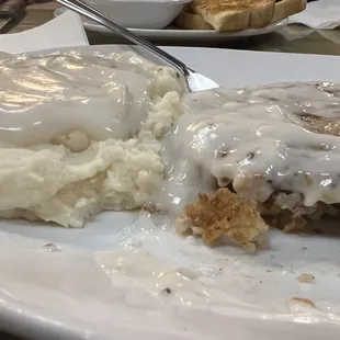Chicken Fried Steak, Mashed Potatoes