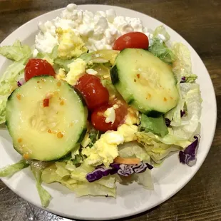a plate of salad
