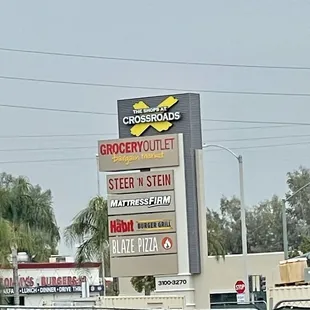 a sign for a grocery store