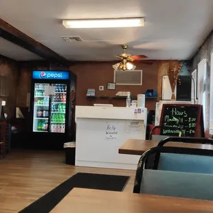 the dining area