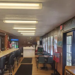 Inside the restaurant