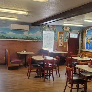 Inside the restaurant