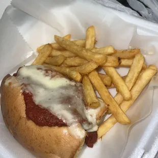 Meatball Parmesan Sub