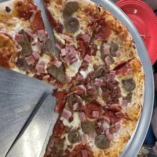 Meat Lovers pizza.