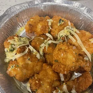 Boneless Parmesan wings delicious!