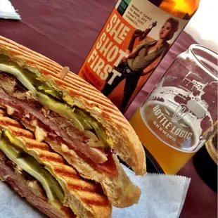 Cubano Stefano with Bottle Logic She Shot First, great pairing