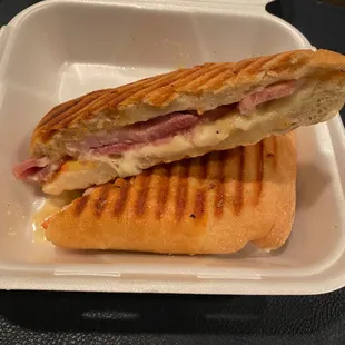 Ham and Swiss Panini