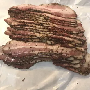 Black pepper bacon. Get. This.