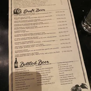 Drink Menu 11/21/19