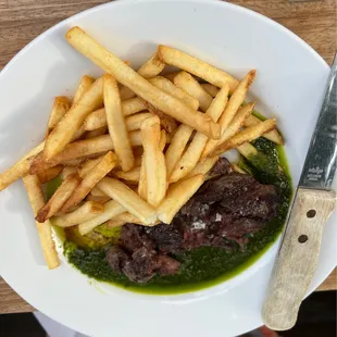 Hanger steak frites