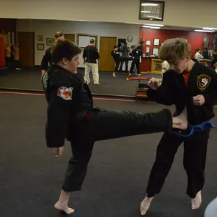 Kicking  At Steiner Academy of Martial Arts
