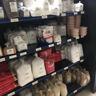 All kinds of salt and sugar