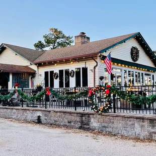 the front of the restaurant
