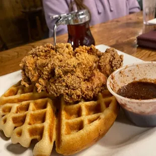 Chicken and waffles