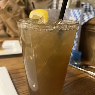 Long Island ice tea, not much liquor