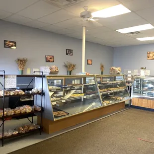 a bakery with a variety of baked goods