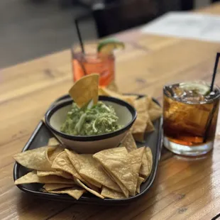 Chips and guacamole