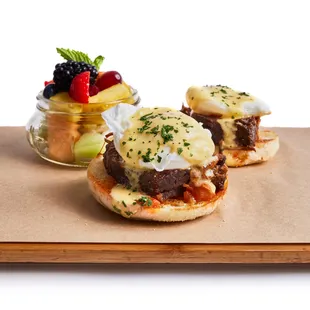Short Rib Benedict served on weekends from 10am-2pm