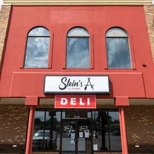 the front of the building