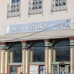 On a busy street, look for the sign.