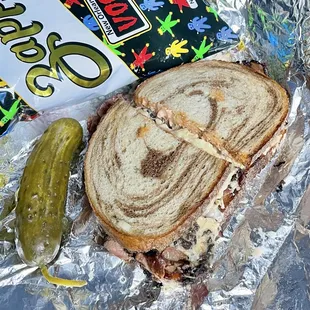 Stein&apos;s Market and Deli - the incredible Rachel sandwich (pastrami lover&apos;s heaven!).