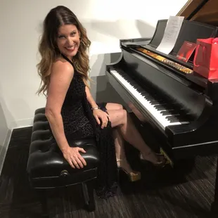 The beautiful and talented Gina Lenee's performance for a small group of friends at the new Steinway store on September 15, 2018.