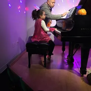 Our daughter's first recital (kids got to play in their costumes)
