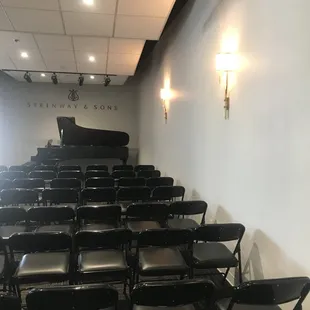 A concert grand Steinway for all our performances