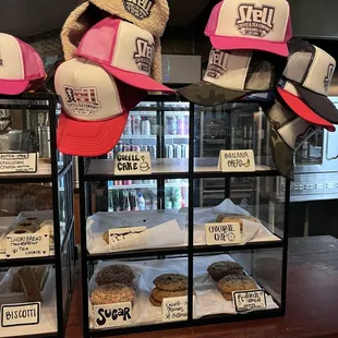 Caps for sale and desserts too