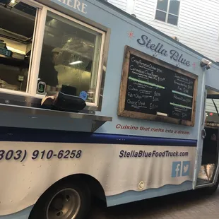 the outside of the truck