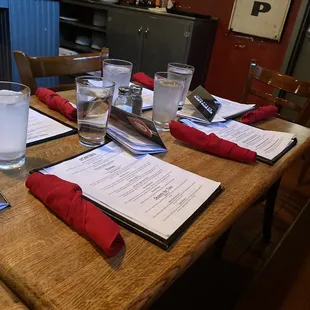 Table ready and waiting when we got there!