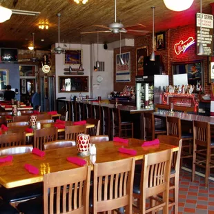 the interior of a restaurant