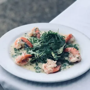Shrimp and Arugula