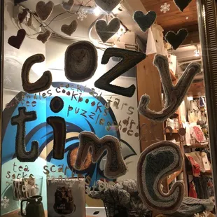 the window display of a cafe