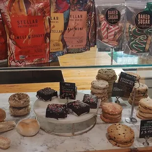 a variety of baked goods