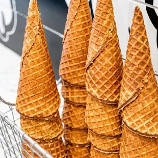 cones in a basket