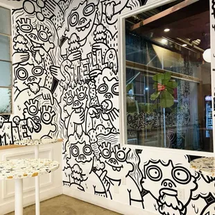 Fun and energetic mural!