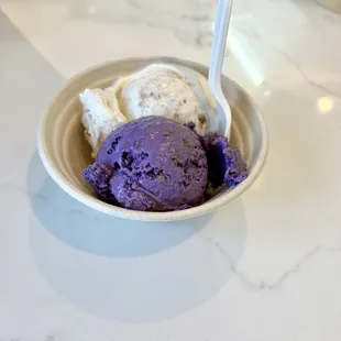 Ube pandesal toffee and Honey Jasmine Sable