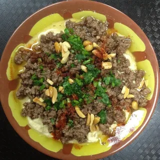 Hummus with Meat Plate