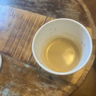 Cortado with lavender, a touch of honey, and (non-dairy) magic milk!
