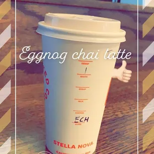 Eggnog Chai Latte