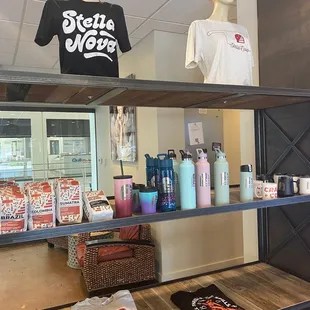 a display of various items in a store