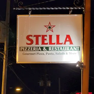 Night small sign