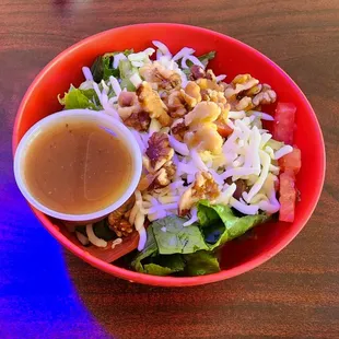 Salad with entrée VERY nice!